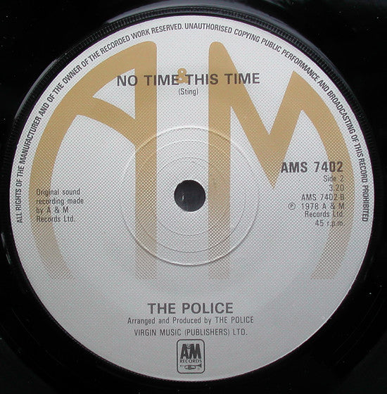 The Police : So Lonely (7", Single, RE)