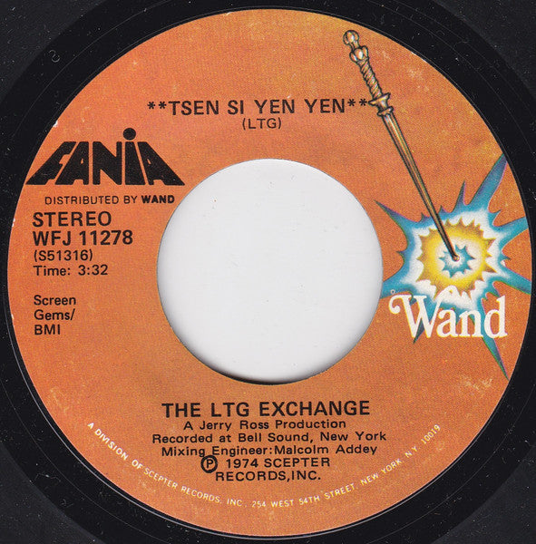 The LTG Exchange* : Keep On Trying / Tsen Si Yen Yen (7", Single, Styrene)