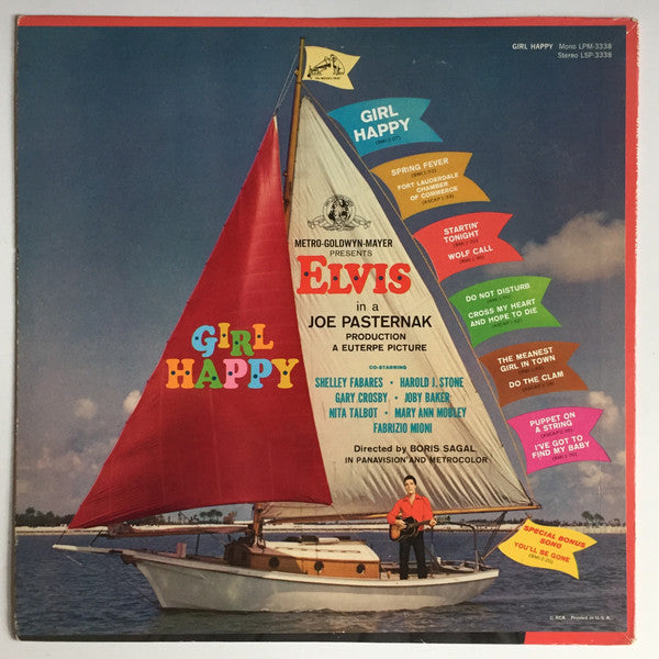 Elvis* : Girl Happy (LP, Album, RE)