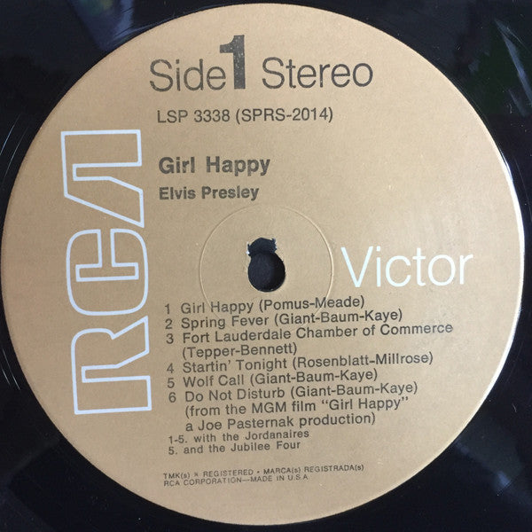 Elvis* : Girl Happy (LP, Album, RE)