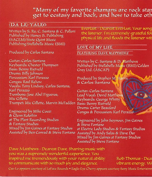 Santana : Supernatural (CD, Album, Son)