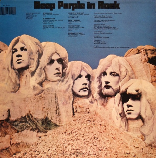 Deep Purple : Deep Purple In Rock (LP, Album, RE)