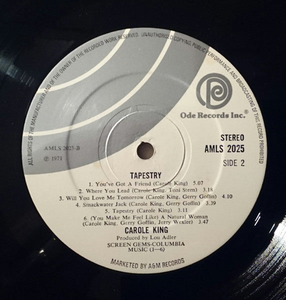 Carole King : Tapestry (LP, Album, Sil)