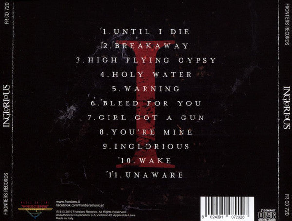 Inglorious (2) : Inglorious (CD, Album)