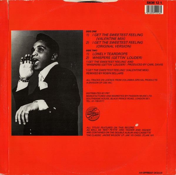 Jackie Wilson : I Get The Sweetest Feeling (12", Single)