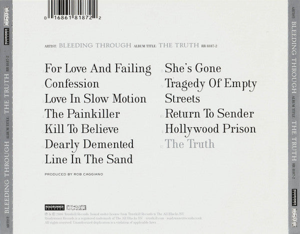 Bleeding Through : The Truth (CD, Album)