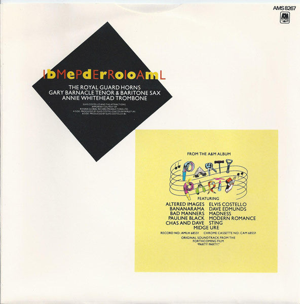 Elvis Costello And The Attractions* With The Royal Guard Horns : Party Party (7")