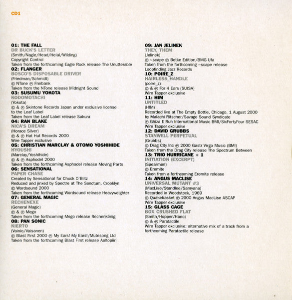 Various : The Wire Tapper 6 (2xCD, Comp, Promo, S/Edition)