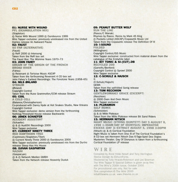 Various : The Wire Tapper 6 (2xCD, Comp, Promo, S/Edition)