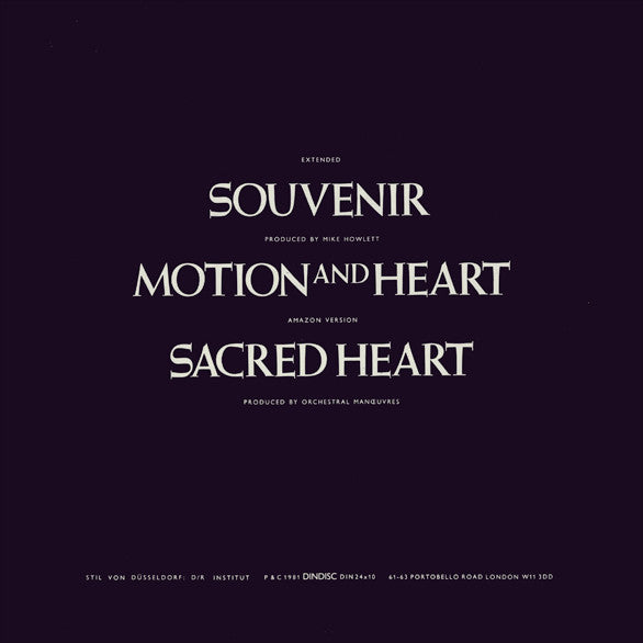 Orchestral Manoeuvres In The Dark : Souvenir (Extended) (10")