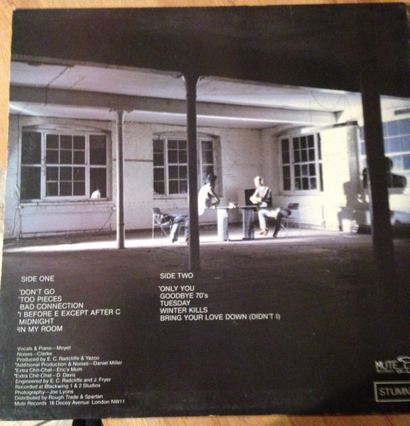 Yazoo : Upstairs At Eric's (LP, Album, Ged)