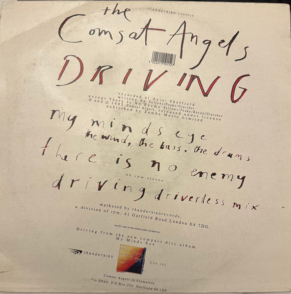 The Comsat Angels : Driving (12")