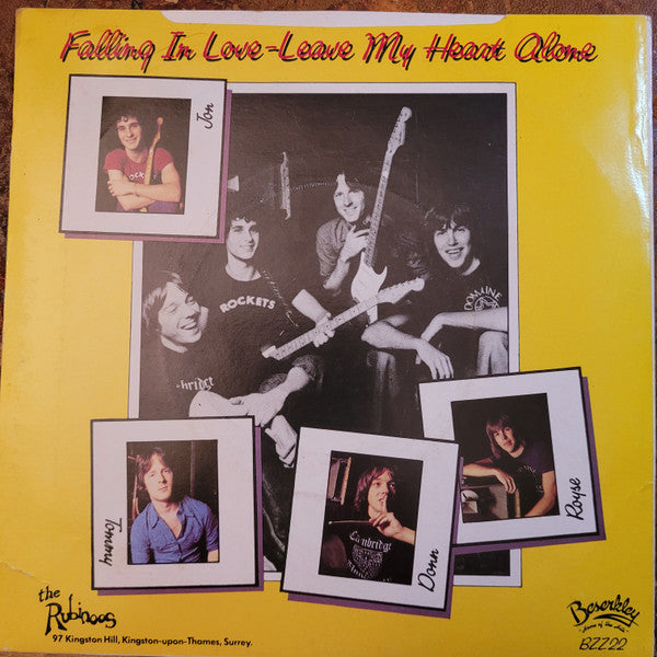 The Rubinoos : Falling In Love (7", Single, Bla)