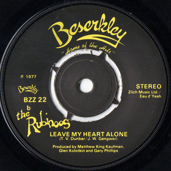 The Rubinoos : Falling In Love (7", Single, Bla)