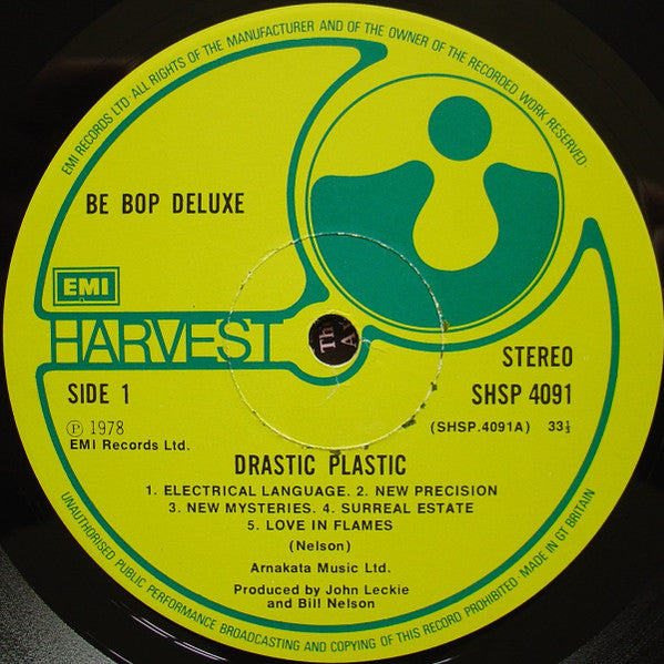 Be-Bop Deluxe* : Drastic Plastic (LP, Album)