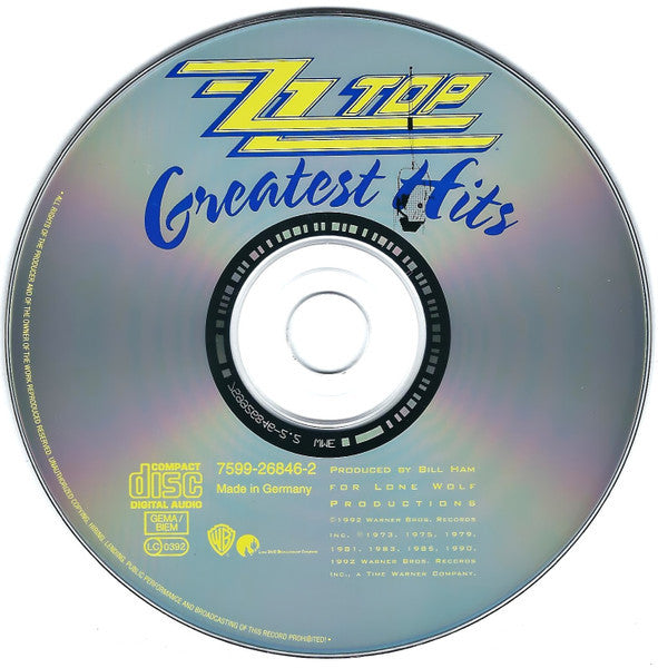 ZZ Top : Greatest Hits (CD, Comp, WME)