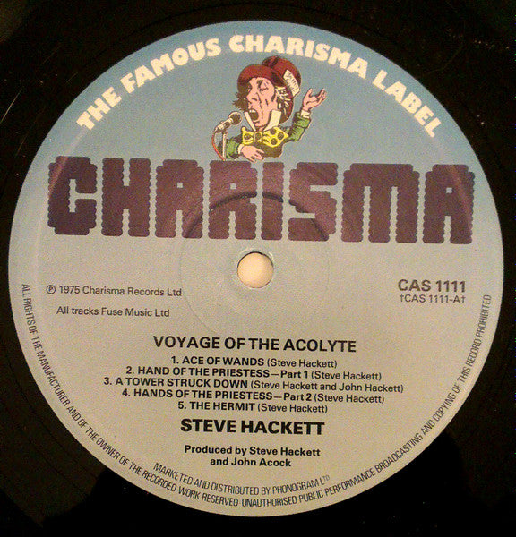 Steve Hackett : Voyage Of The Acolyte (LP, Album, RE, Blu)