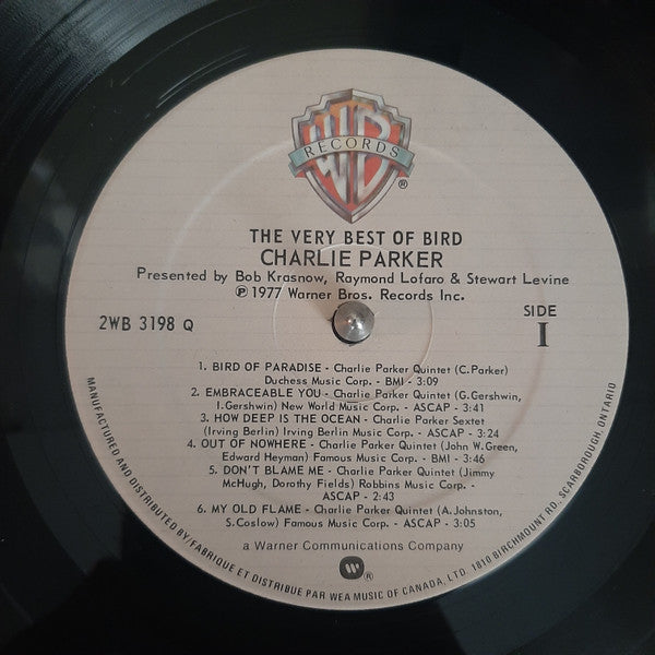 Charlie Parker : The Very Best Of Bird (2xLP, Comp)