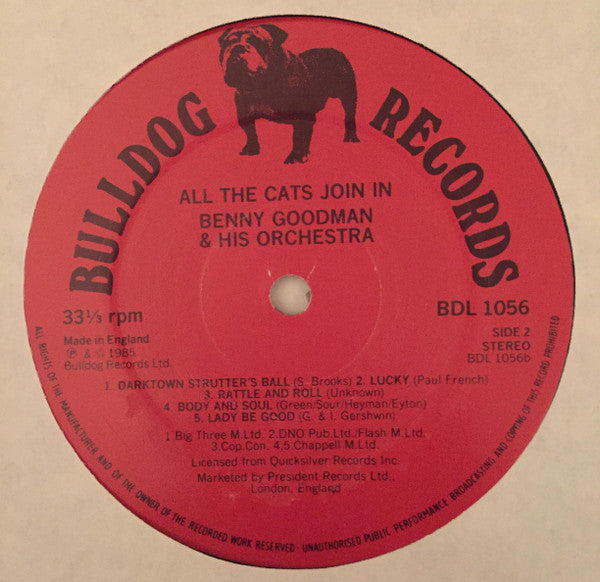 Benny Goodman And His Orchestra : All The Cats Join In (LP, Comp)