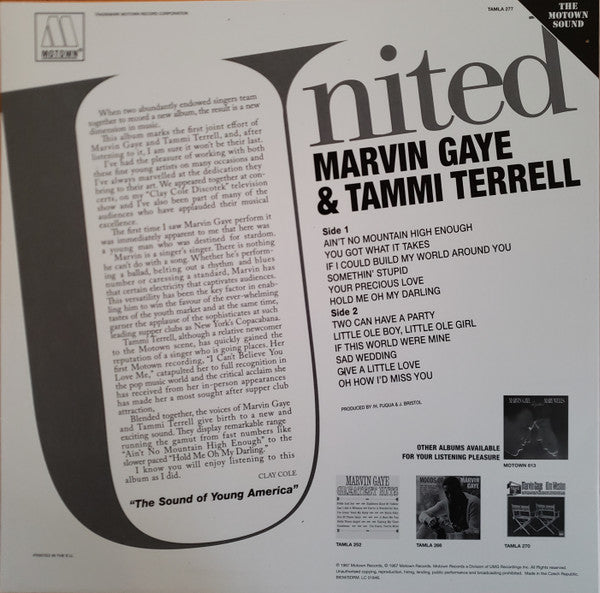 Marvin Gaye & Tammi Terrell : United (LP, Album, RE, 180)