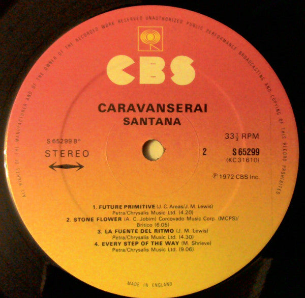 Santana : Caravanserai (LP, Album, RE, Gat)