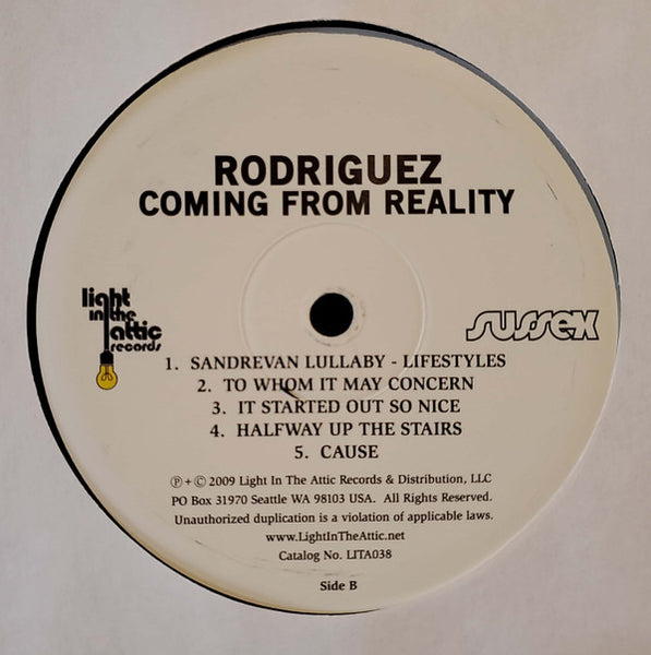 Rodriguez* : Coming From Reality (LP, Album, RE, RM, RP, Gat)