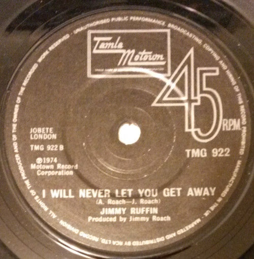 Jimmy Ruffin : Farewell Is A Lonely Sound (7", Single, RE, Sol)