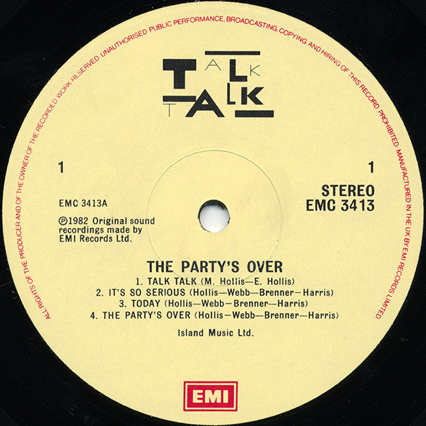 Talk Talk : The Party's Over (LP, Album, Tex)