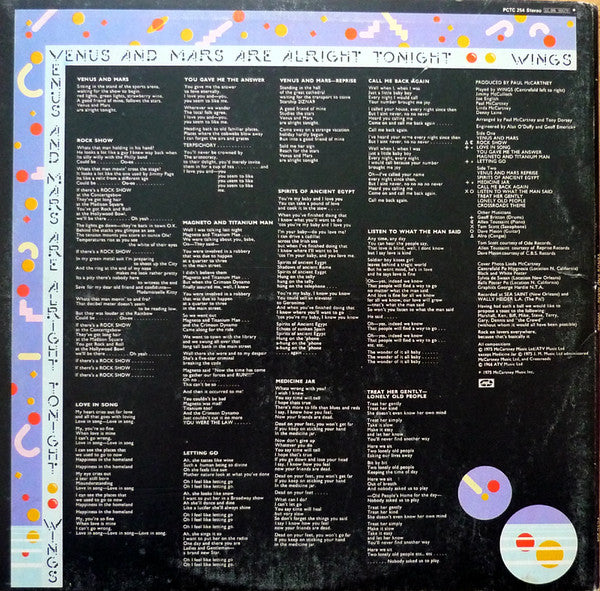 Wings (2) : Venus And Mars (LP, Album)