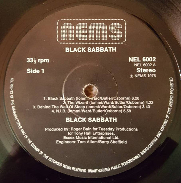 Black Sabbath : Black Sabbath (LP, Album, RE, Gat)