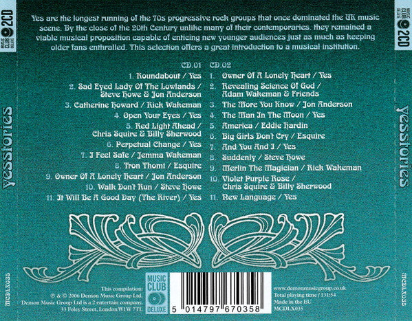 Various : Yesstories (Group & Solo Tales) (2xCD, Comp)