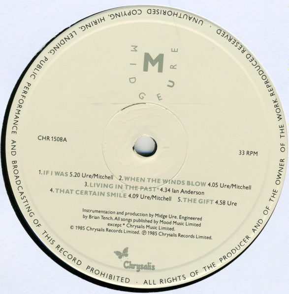 Midge Ure : The Gift (LP, Album)