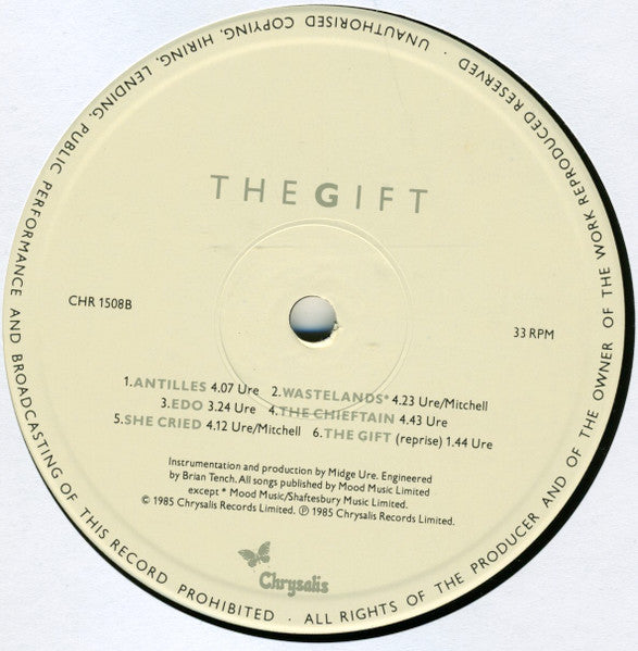 Midge Ure : The Gift (LP, Album)