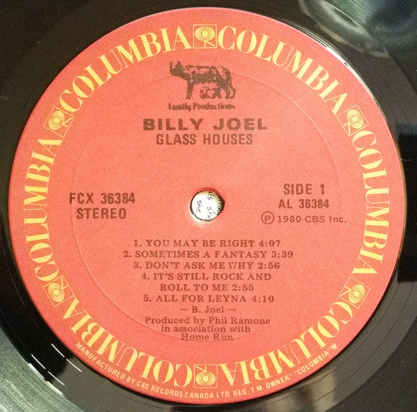 Billy Joel : Glass Houses (LP, Album)