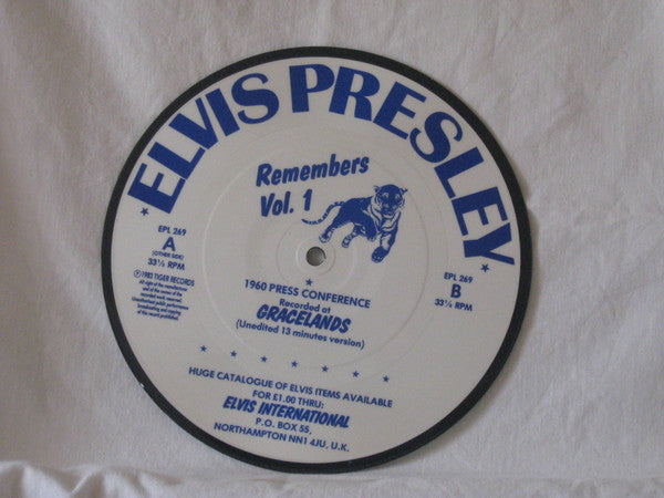 Elvis Presley : Remembers Vol.1 (7", Pic)