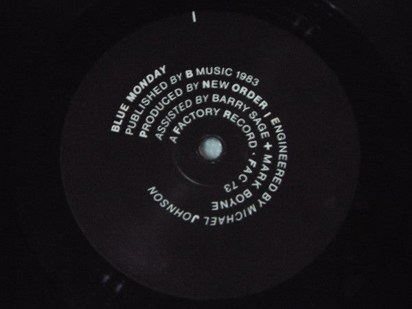 New Order : Blue Monday (12", Single, RP, A3/)