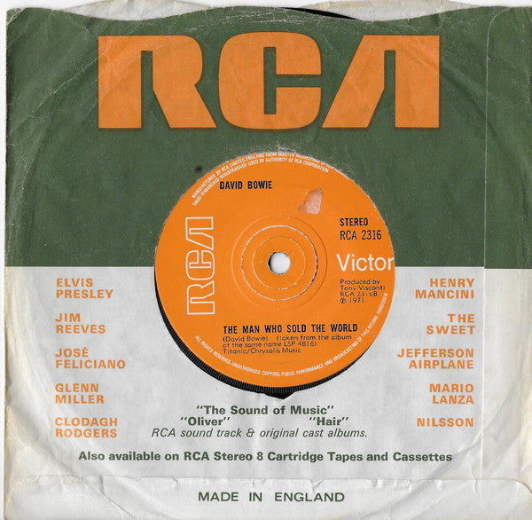 David Bowie : Life On Mars? (7", Single, Sol)