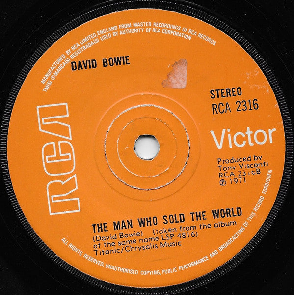 David Bowie : Life On Mars? (7", Single, Sol)