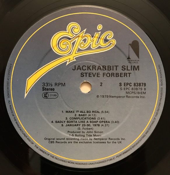Steve Forbert : Jackrabbit Slim (LP, Album)