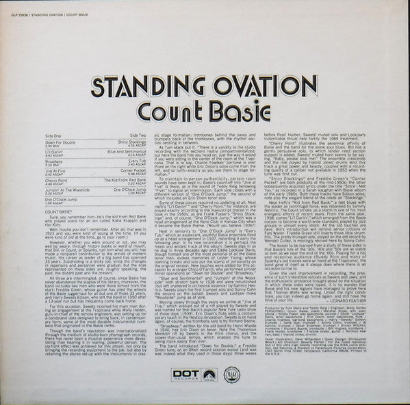 Count Basie : Standing Ovation (LP, Album, Mon)