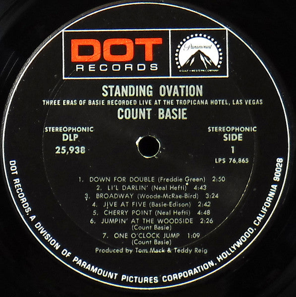 Count Basie : Standing Ovation (LP, Album, Mon)