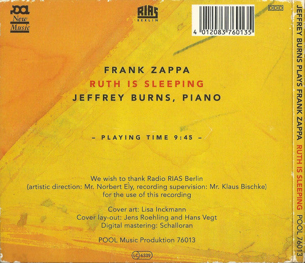 Jeffrey Burns : Plays Frank Zappa (CD, MiniAlbum, Dig)