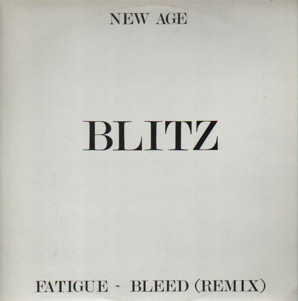 Blitz (3) : New Age (12", Maxi)