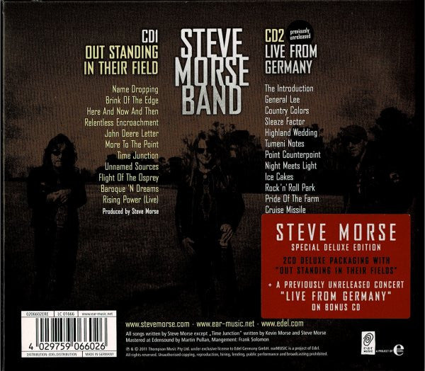 Steve Morse Band : Out Standing In Their Field (2xCD, Album, Dlx, S/Edition, Dig)