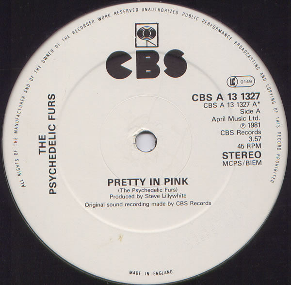 The Psychedelic Furs : Pretty In Pink (12", Single)