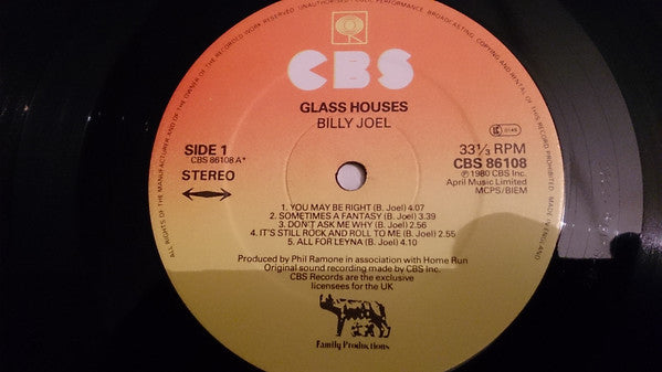 Billy Joel : Glass Houses (LP, Album)