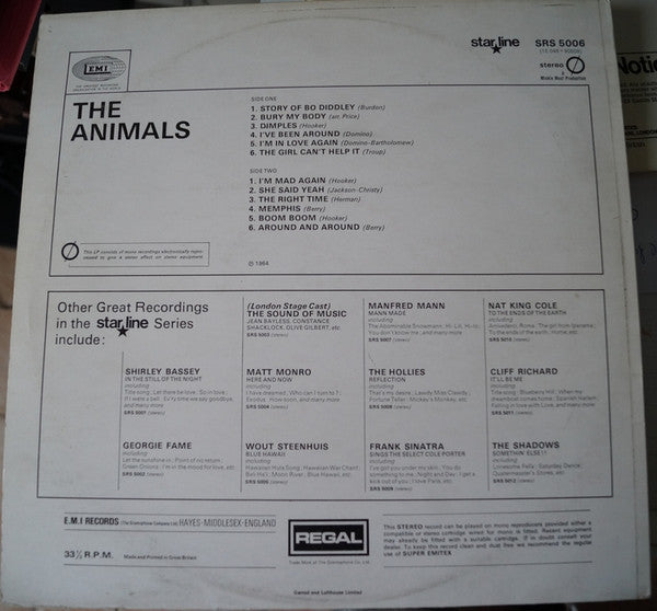 The Animals : The Animals (LP, Album, RE)