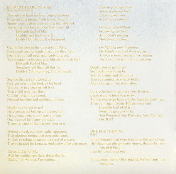 Genesis : Wind & Wuthering (CD, Album, RE, RM)