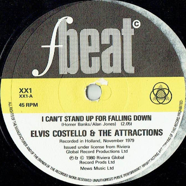 Elvis Costello And The Attractions* : I Can't Stand Up For Falling Down (7", Single)