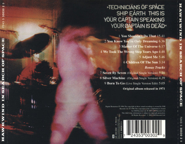 Hawkwind : X In Search Of Space (CD, Album, RE, RM, RP)